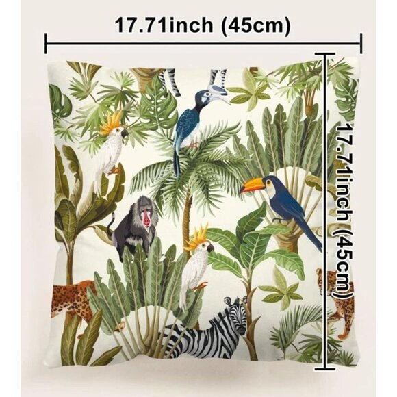 TROPICAL Set of 2 Pillowcases NEW New without tags - Picture 4 of 4